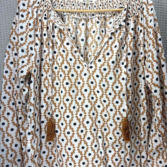 (3) Boden 100% Cotton Colorful Beach Kaftan Dress Size 8 Boho Tunic Tassles-Read - Picture 13 of 16